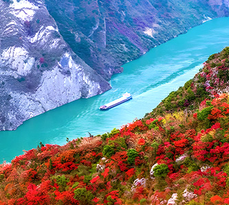 楓情萬種長江水陸三峽精華遊8日－船遊西陵峽、神農架、恩施大峽谷、三峽龍脊、白帝城、夢裡水鄉（武漢進重慶出）