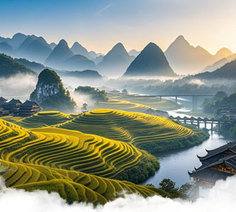 陽柳桂林6日～三江侗寨、龍脊梯田、高級雙秀、升等5★桂林香格里拉【無購物、無自費、無景中店】