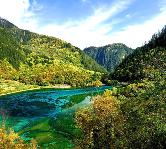 【水漾九寨溝世界遺產8日】*3U松山出發*  五彩黃龍景區、樂山大佛、疊溪海子、川劇變臉(VIP三排椅)