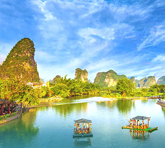 【山青洞奇桂林雙秀8日】龍脊金坑大寨、堯山、船遊漓江、遇龍河漂流、荔江灣+天宮岩、印象劉三姐秀、玄幻山水間秀