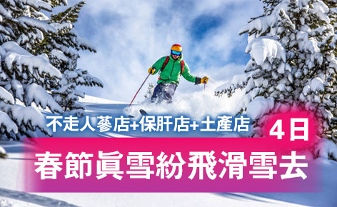 春節真雪紛飛滑雪去4日